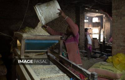 Beaten Rice Making Process